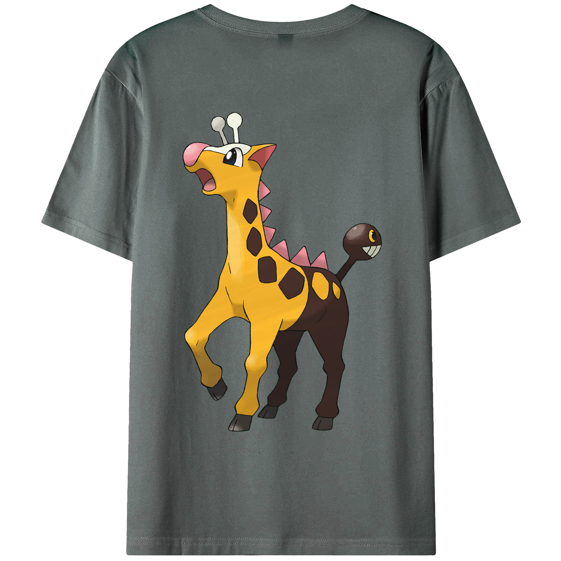 （画像用） ポケットモンスター Pokémon 綿100％ メンズ半袖Tシャツ（バックプリント） 通気性